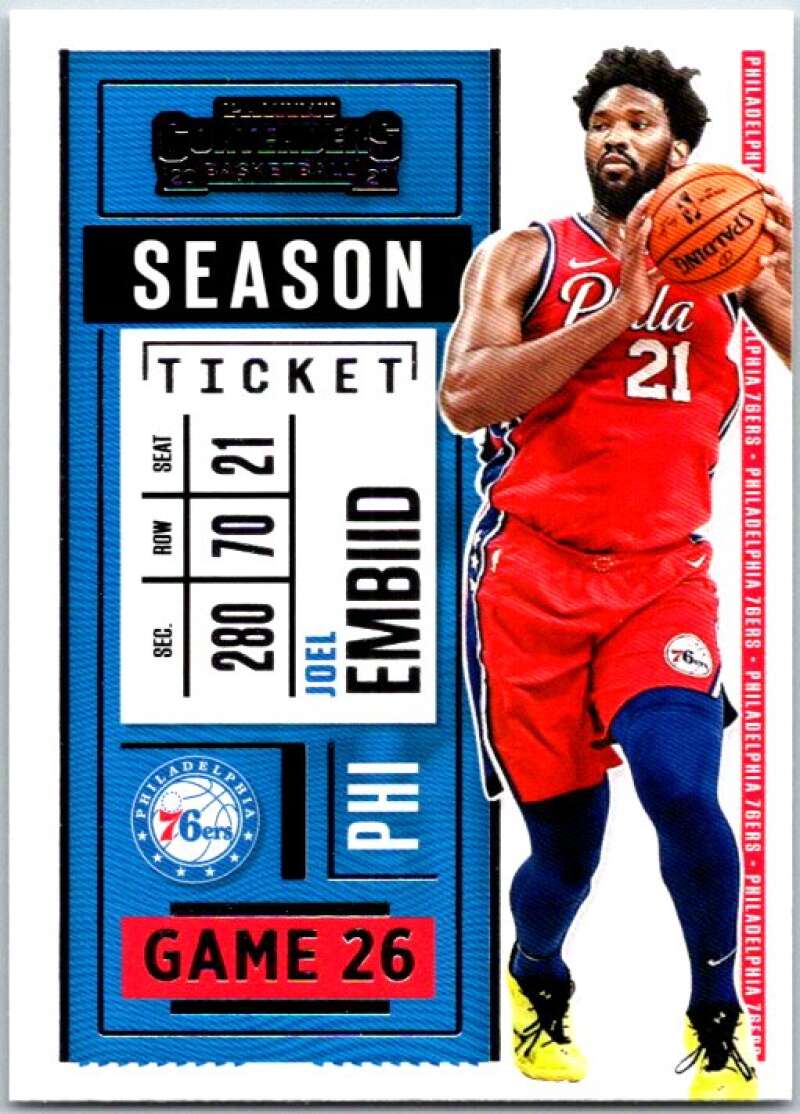 2020-21 Panini Contenders Season Ticket #11 Joel Embiid  V48351