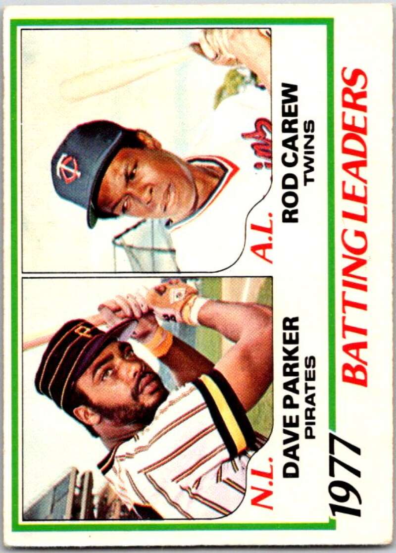 1978 O-Pee-Chee MLB #1 Dave Parker/Rod Carew LL   V48454