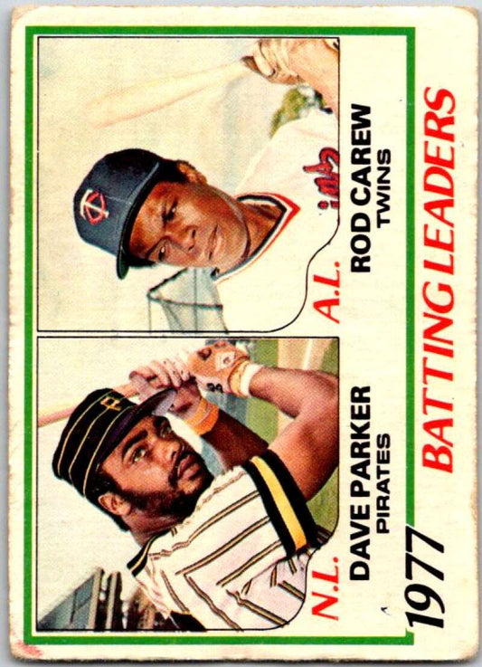 1980 O-Pee-Chee MLB #1 Dave Parker/Rod Carew LL   V48456