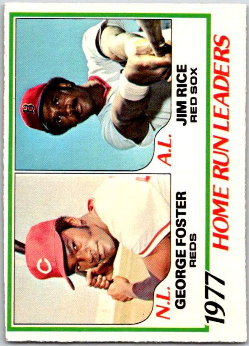 1979 O-Pee-Chee MLB #2 George Foster/Jim Rice DP LL   V48458
