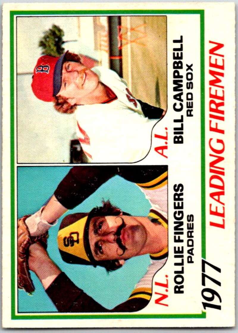 1979 O-Pee-Chee MLB #8 Rollie Fingers/Bill Campbell LL   V48472