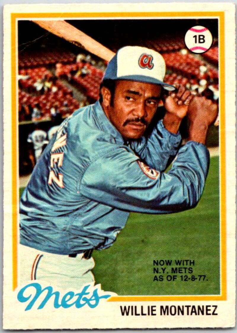 1979 O-Pee-Chee MLB #43 Willie Montanez  Mets/ Braves  V48556