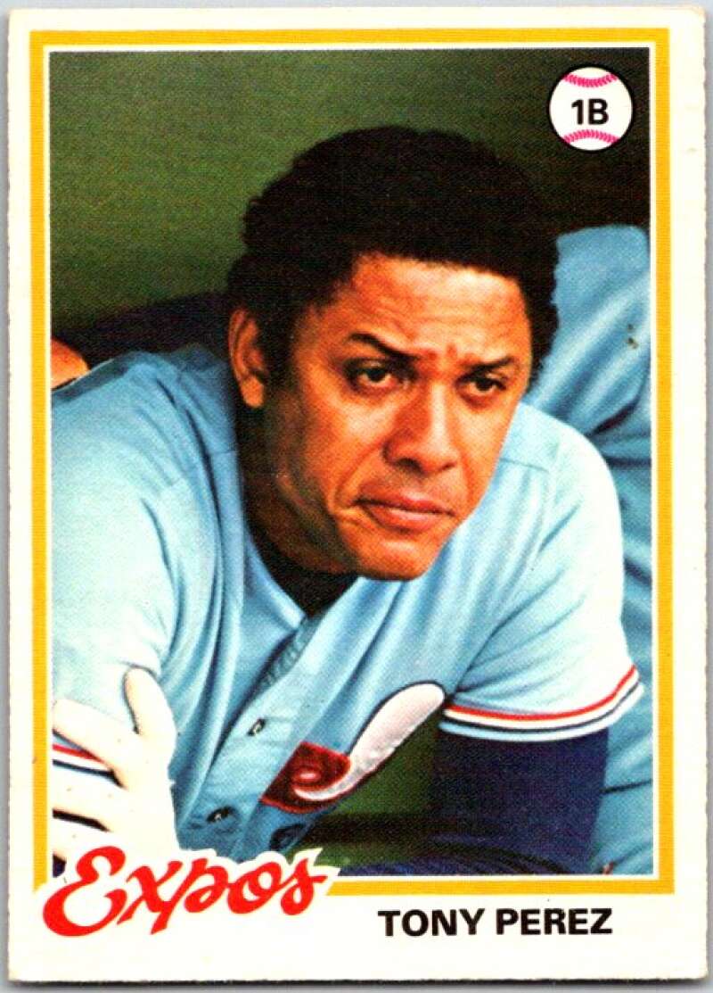 1978 O-Pee-Chee MLB #90 Tony Perez DP  Montreal Expos  V48652