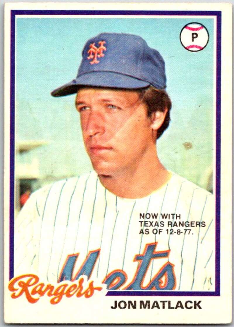1979 O-Pee-Chee MLB #98 Jon Matlack  Rangers/Mets  V48669