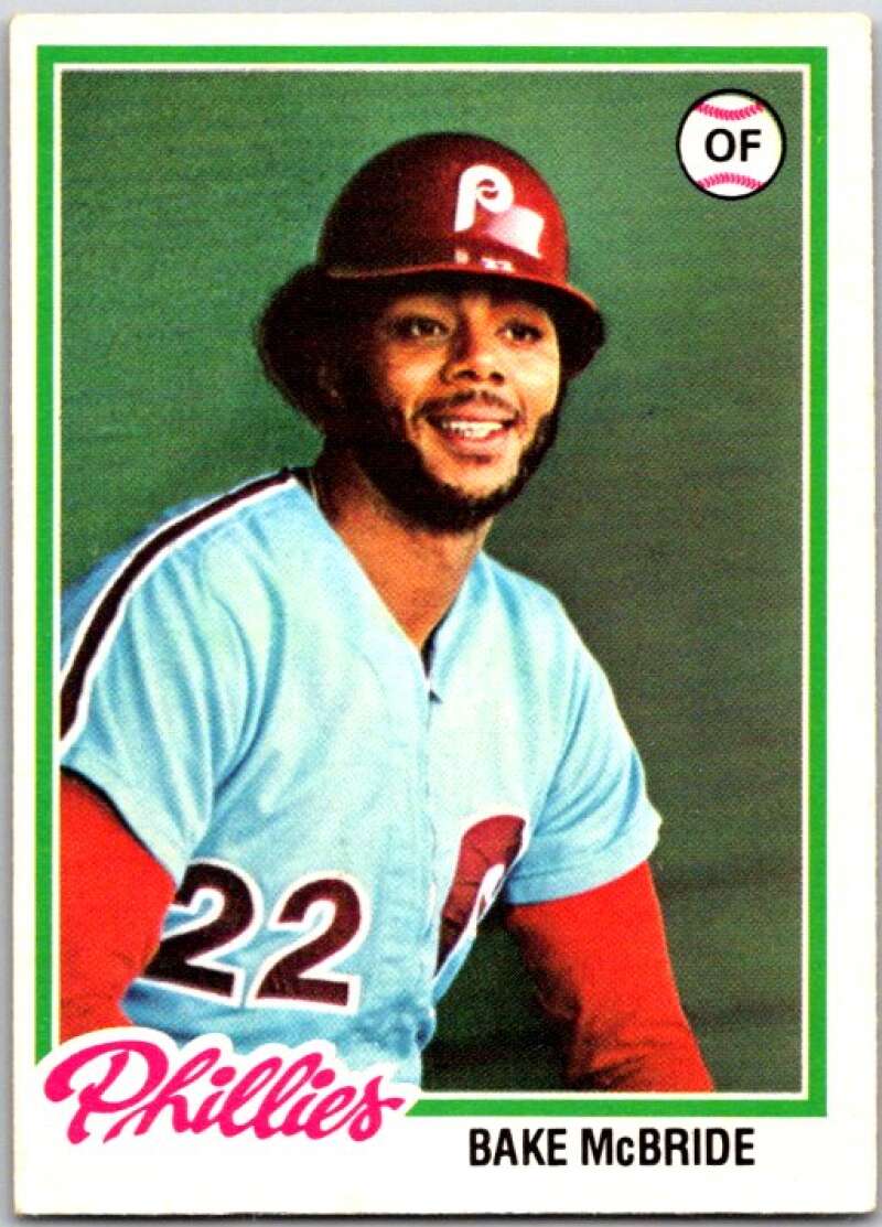 1978 O-Pee-Chee MLB #156 Bake McBride  Philadelphia Phillies  V48764