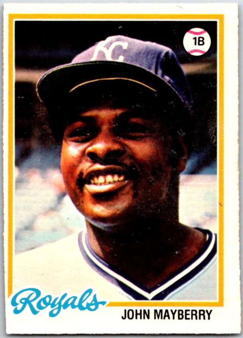1978 O-Pee-Chee MLB #168 John Mayberry  Kansas City Royals  V48786