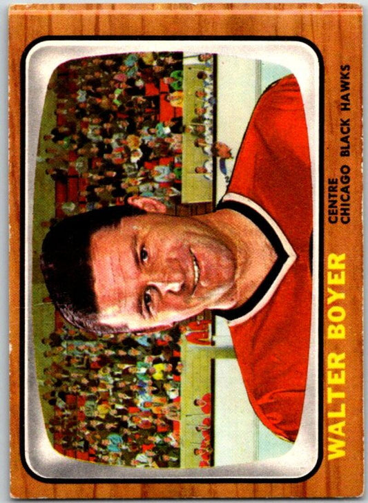 1966-67 Topps #55 Wally Boyer  RC Rookie Chicago Blackhawks V48912