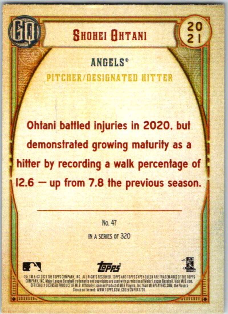 2021 Topps Gypsy Queen #47 Shohei Ohtani  Los Angeles Angels  V48924