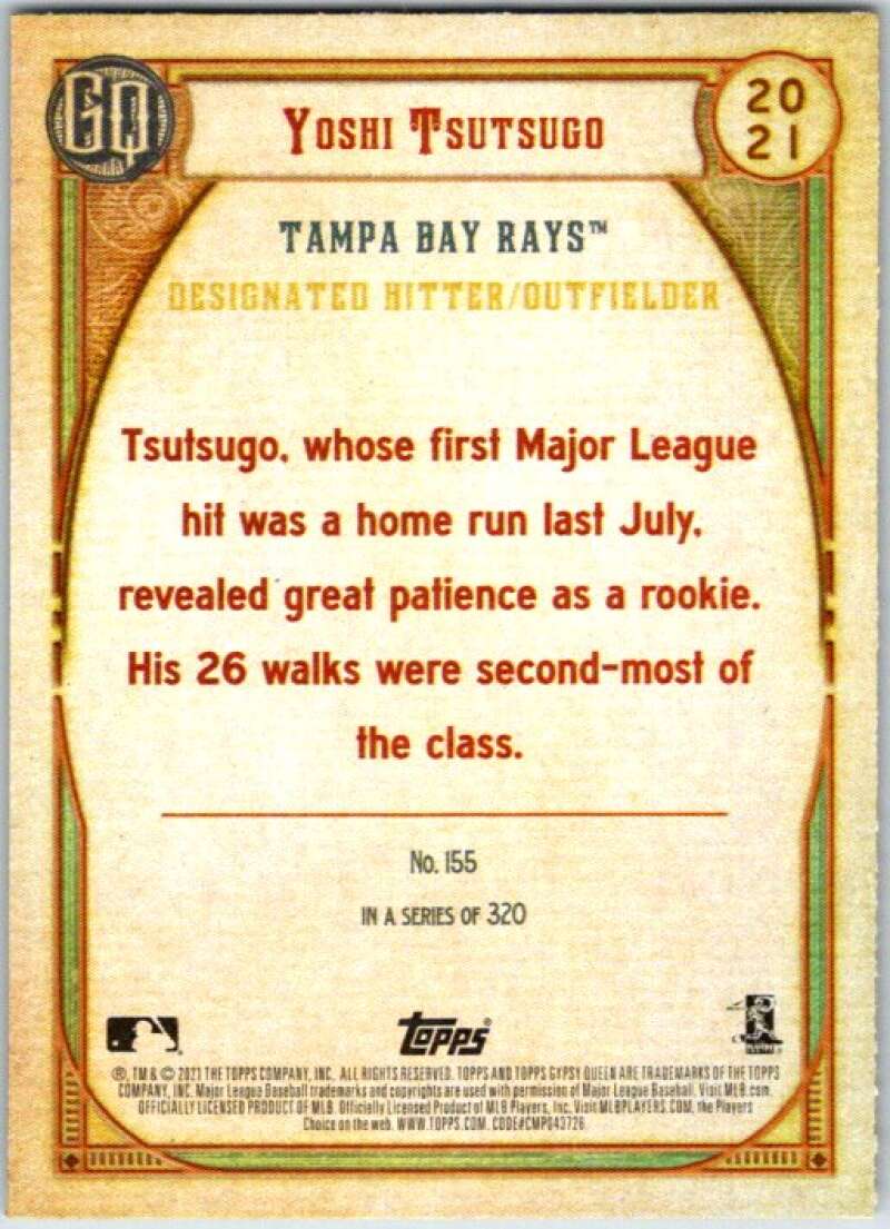 2021 Topps Gypsy Queen #155 Yoshi Tsutsugo  Tampa Bay Rays  V48936