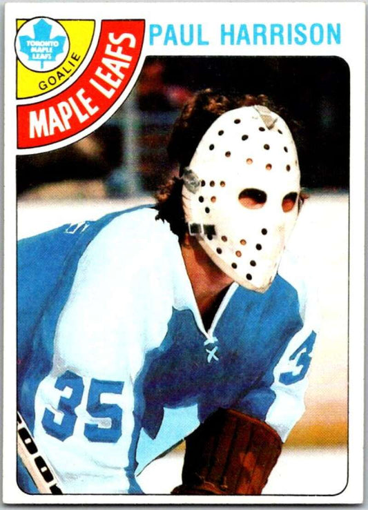 1978-79 Topps #123 Paul Harrison  RC Rookie Toronto Maple Leafs  V48971