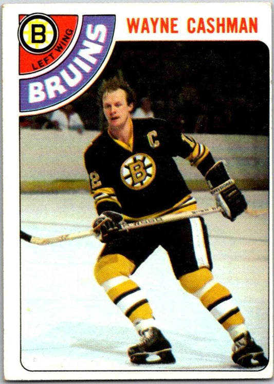 1978-79 Topps #124 Wayne Cashman  Boston Bruins  V48972