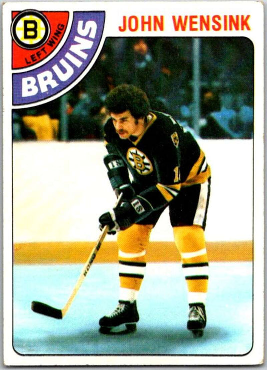 1978-79 Topps #133 John Wensink  RC Rookie Boston Bruins  V48976