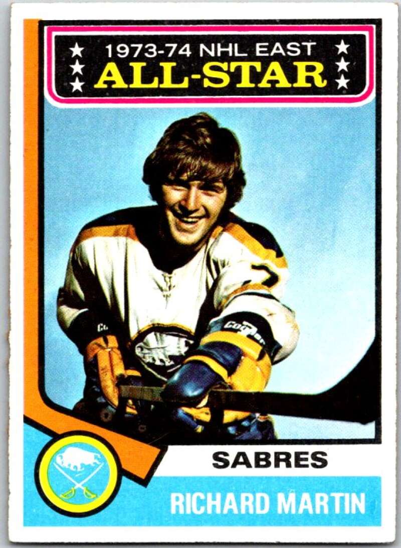 1974-75 Topps #127 Rick Martin AS  Buffalo Sabres  V49015