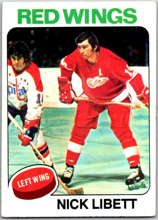 1975-76 Topps #13 Nick Libett  Detroit Red Wings  V49045