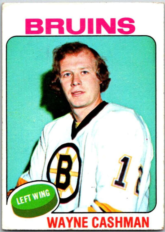 1975-76 Topps #63 Wayne Cashman  Boston Bruins  V49061