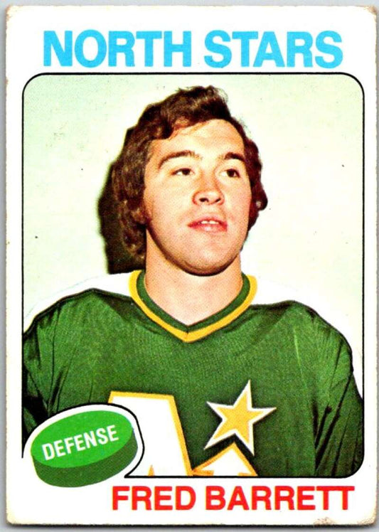 1975-76 Topps #124 Fred Barrett  Minnesota North Stars  V49086