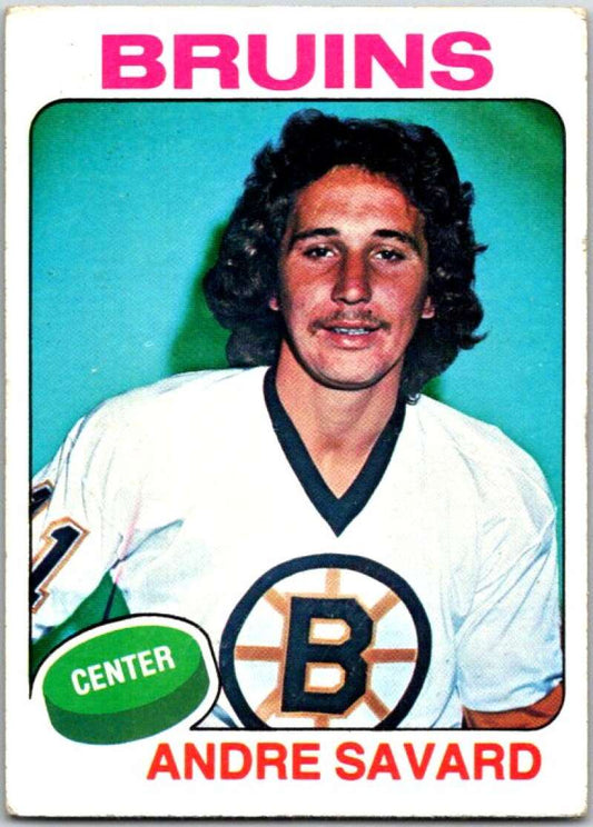 1975-76 Topps #155 Andre Savard  Boston Bruins  V49094