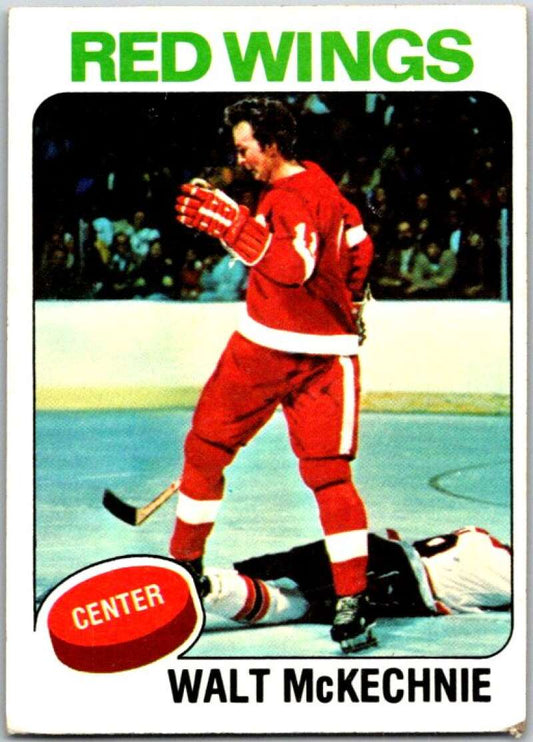 1975-76 Topps #194 Walt McKechnie  Detroit Red Wings  V49108