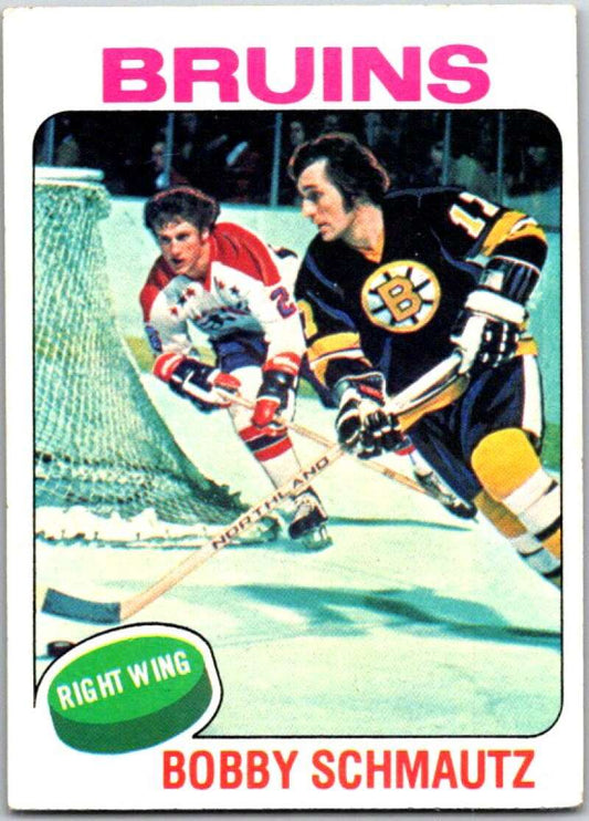 1975-76 Topps #251 Bobby Schmautz  Boston Bruins  V49125