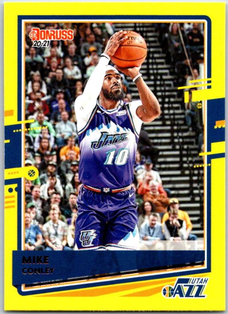 2020-21 Donruss Yellow Flood #129 Mike Conley  Utah Jazz  V49428