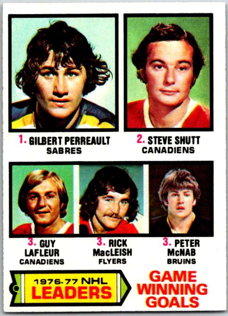 1977-78 Topps #7 Perreault/Shutt/LaFleur/MacLeish/McNab LL  V49238