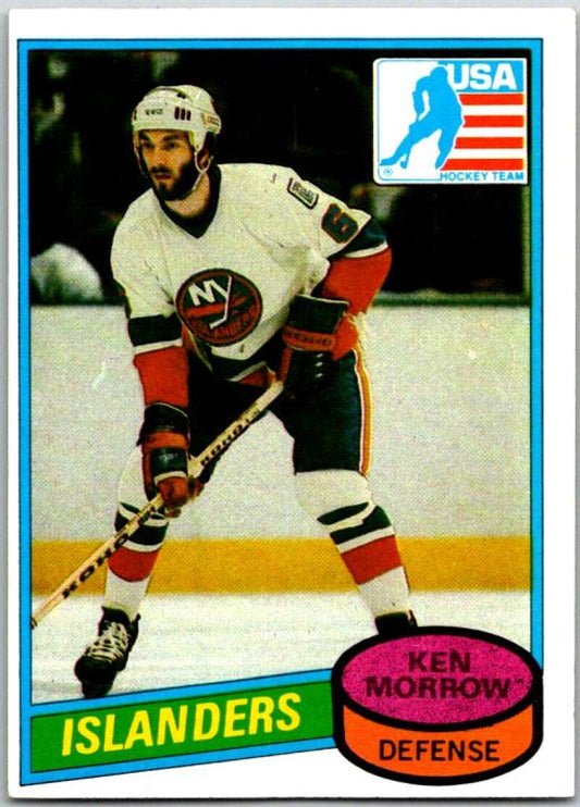 1980-81 Topps #9 Ken Morrow OLY  RC Rookie New York Islanders  V49456