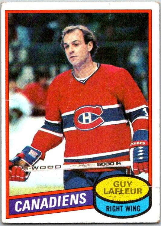 1980-81 Topps #10 Guy Lafleur  Montreal Canadiens  V49458