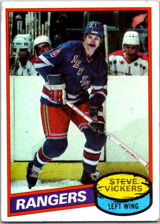 1980-81 Topps #23 Steve Vickers  New York Rangers  V49485
