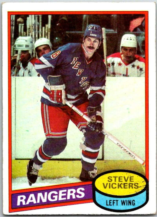 1980-81 Topps #23 Steve Vickers  New York Rangers  V49486