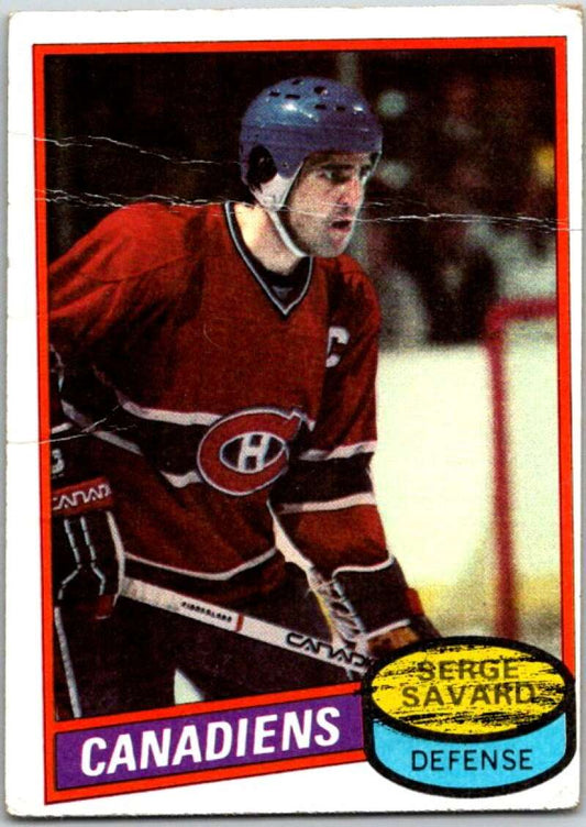 1980-81 Topps #26 Serge Savard  Montreal Canadiens  V49494