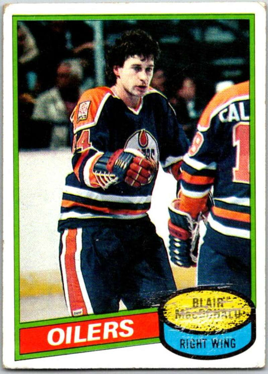 1980-81 Topps #32 Blair MacDonald  Edmonton Oilers  V49504