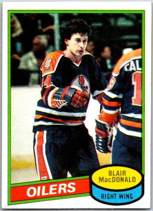 1980-81 Topps #32 Blair MacDonald  Edmonton Oilers  V49506