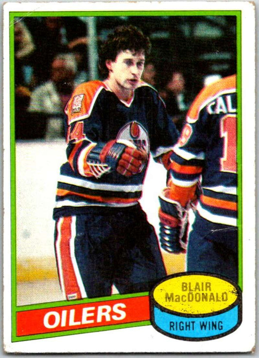 1980-81 Topps #32 Blair MacDonald  Edmonton Oilers  V49507