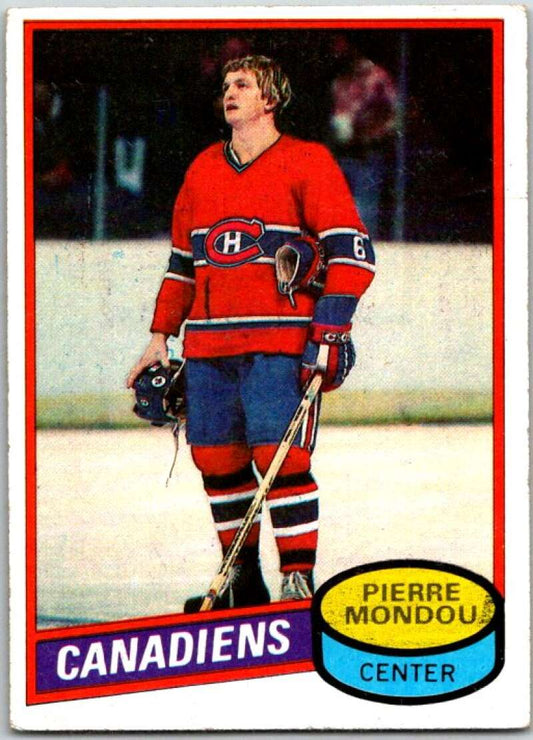 1980-81 Topps #42 Pierre Mondou  Montreal Canadiens  V49529