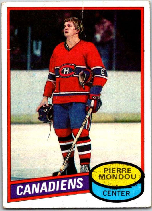 1980-81 Topps #42 Pierre Mondou  Montreal Canadiens  V49530