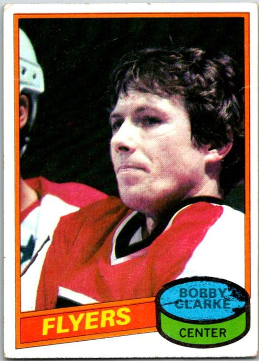 1980-81 Topps #55 Bobby Clarke  Philadelphia Flyers  V49555