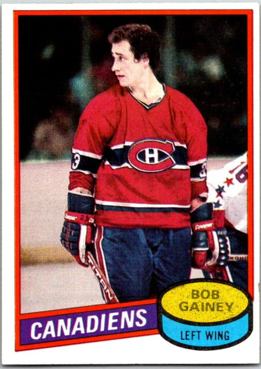 1980-81 Topps #58 Bob Gainey  Montreal Canadiens  V49560