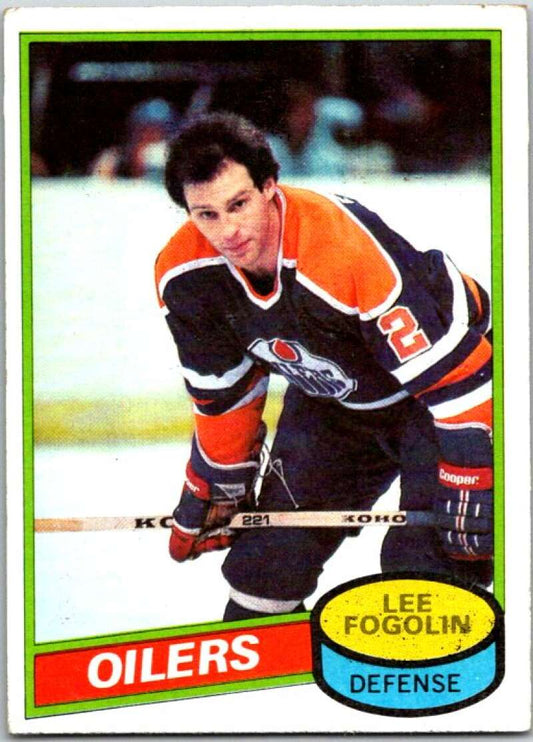 1980-81 Topps #63 Lee Fogolin  Edmonton Oilers  V49569