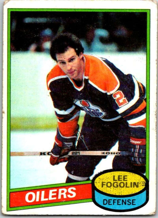 1980-81 Topps #63 Lee Fogolin  Edmonton Oilers  V49571