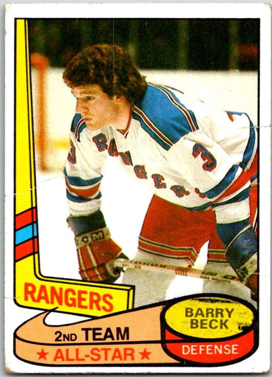 1980-81 Topps #90 Barry Beck AS  New York Rangers  V49621