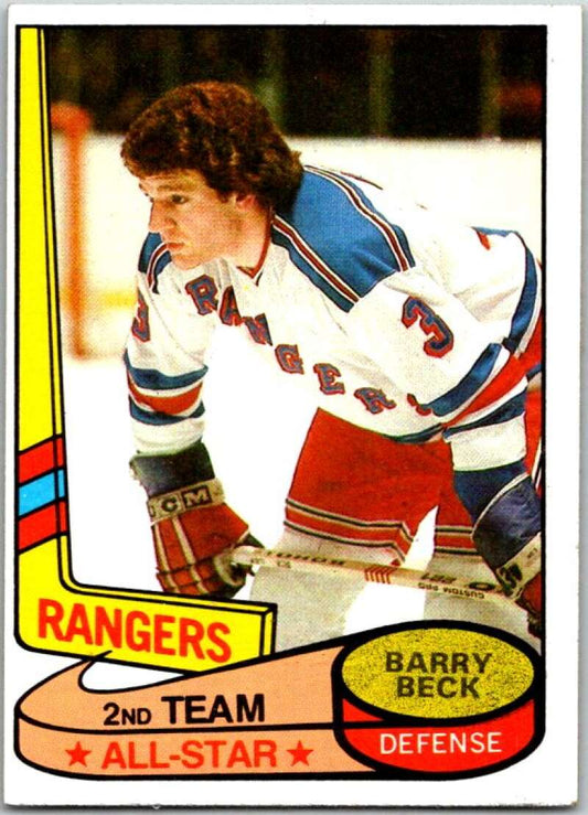 1980-81 Topps #90 Barry Beck AS  New York Rangers  V49624