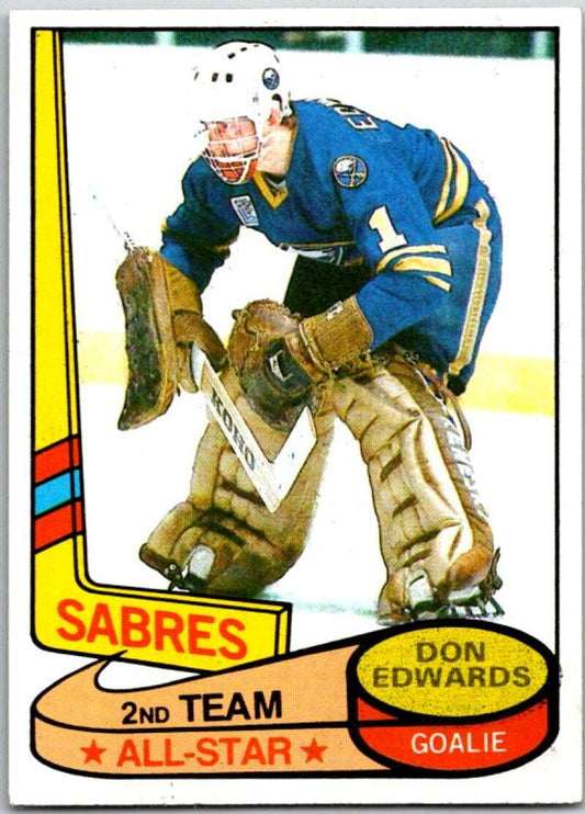 1980-81 Topps #92 Don Edwards AS  Buffalo Sabres  V49629