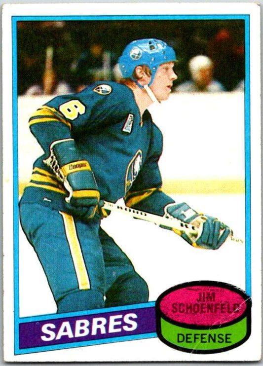 1980-81 Topps #96 Jim Schoenfeld  Buffalo Sabres  V49636