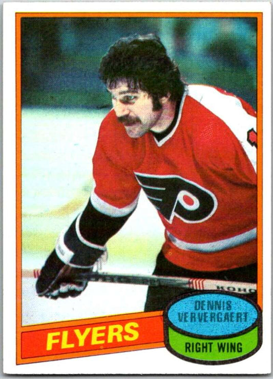 1980-81 Topps #99 Dennis Ververgaert  Philadelphia Flyers  V49646