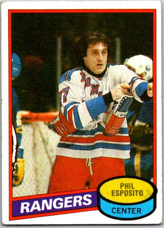 1980-81 Topps #100 Phil Esposito  New York Rangers  V49647