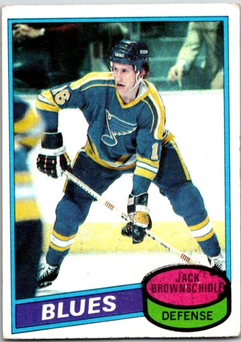 1980-81 Topps #101 Jack Brownschidle  St. Louis Blues  V49652