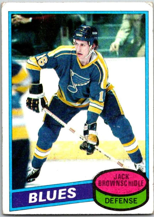 1980-81 Topps #101 Jack Brownschidle  St. Louis Blues  V49654