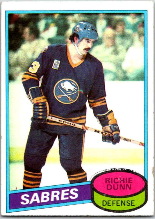 1980-81 Topps #109 Richie Dunn  RC Rookie Buffalo Sabres  V49664