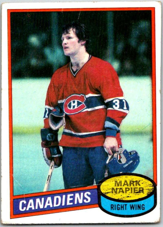 1980-81 Topps #111 Mark Napier  Montreal Canadiens  V49670