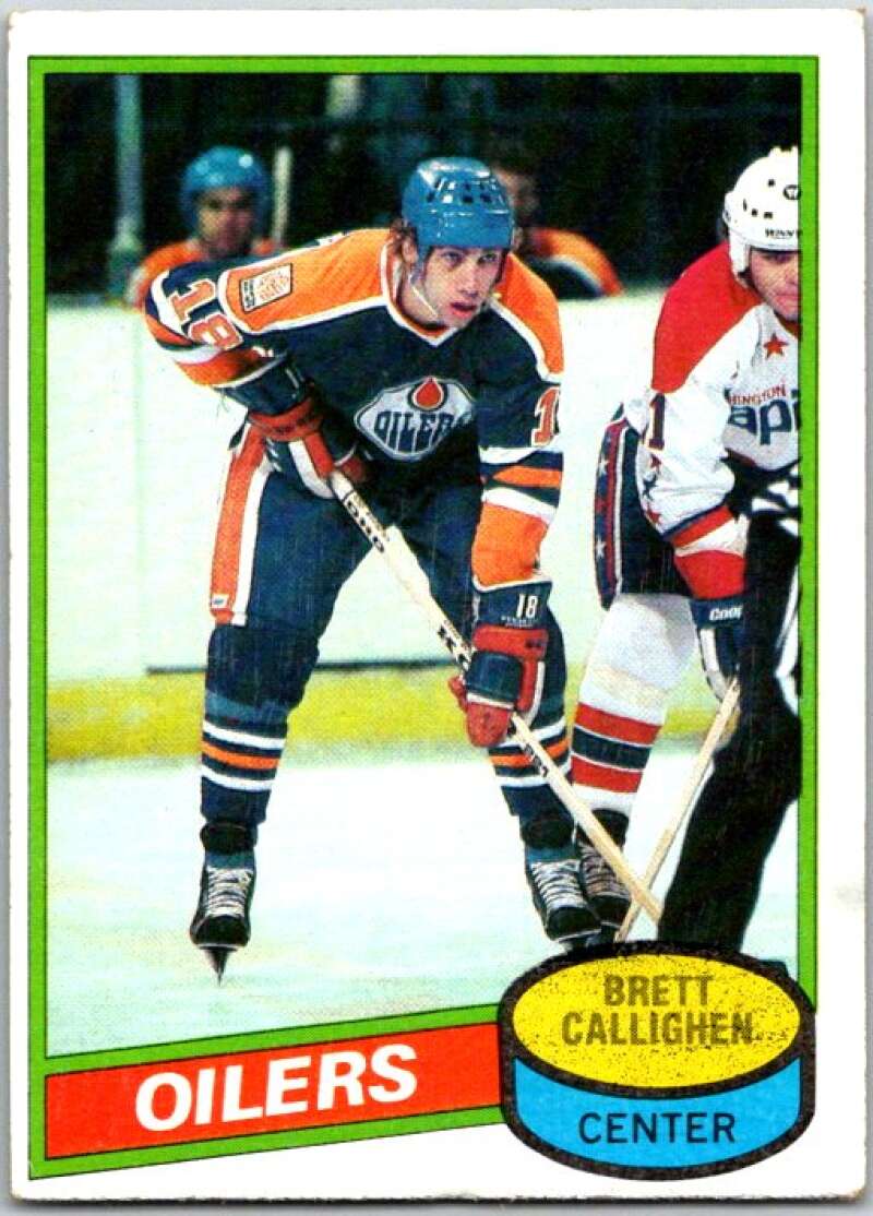 1980-81 Topps #114 Brett Callighen  Edmonton Oilers  V49677